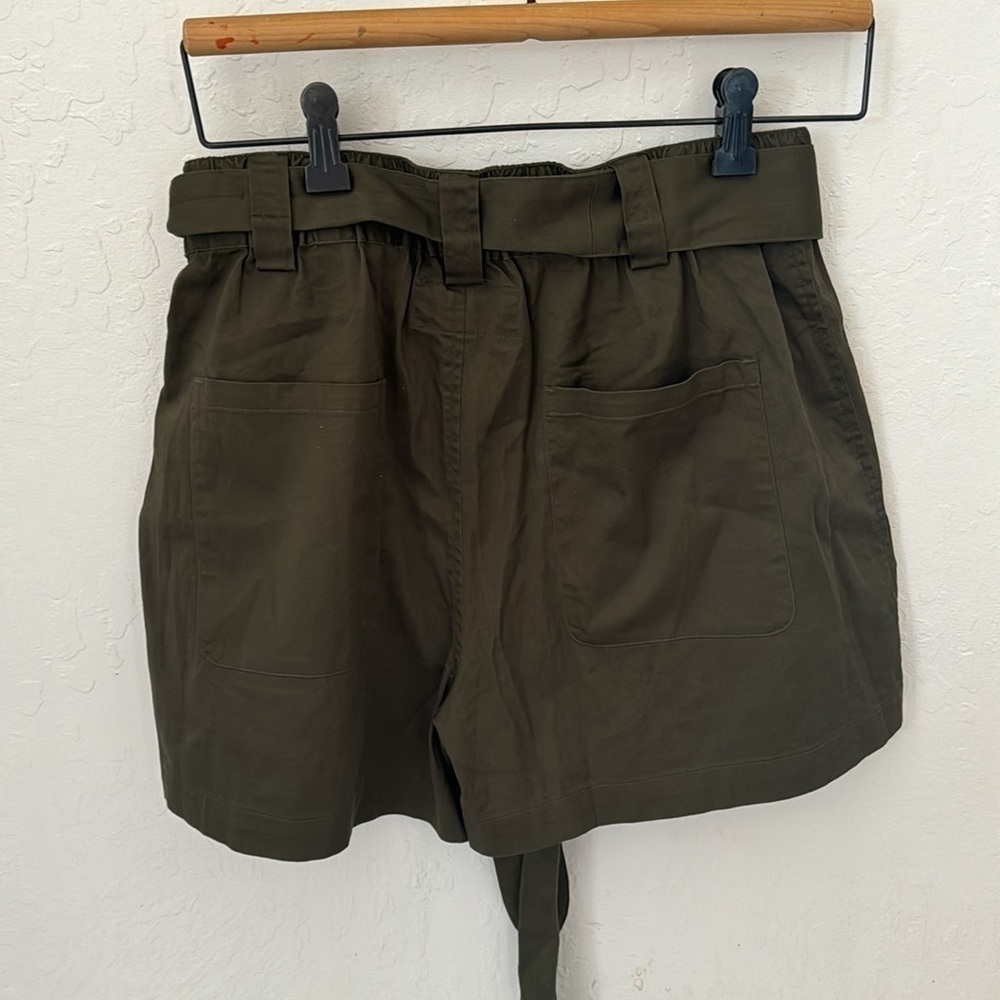 Johnny Was Pete & Greta Green Zola Belted Poplin Shorts Boho Chic XS - Picture 6 of 9